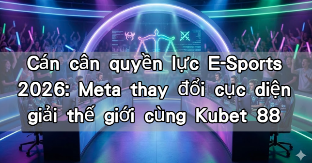 Cán cân quyền lực E-Sports 2026: Meta thay đổi cục diện giải thế giới cùng Kubet 88